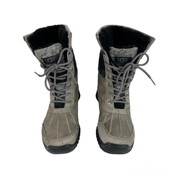 UGG Adirondack ll Waterproof Leather Lace Up Boot Sz 6 Vibram Sole - Picture 4 of 14